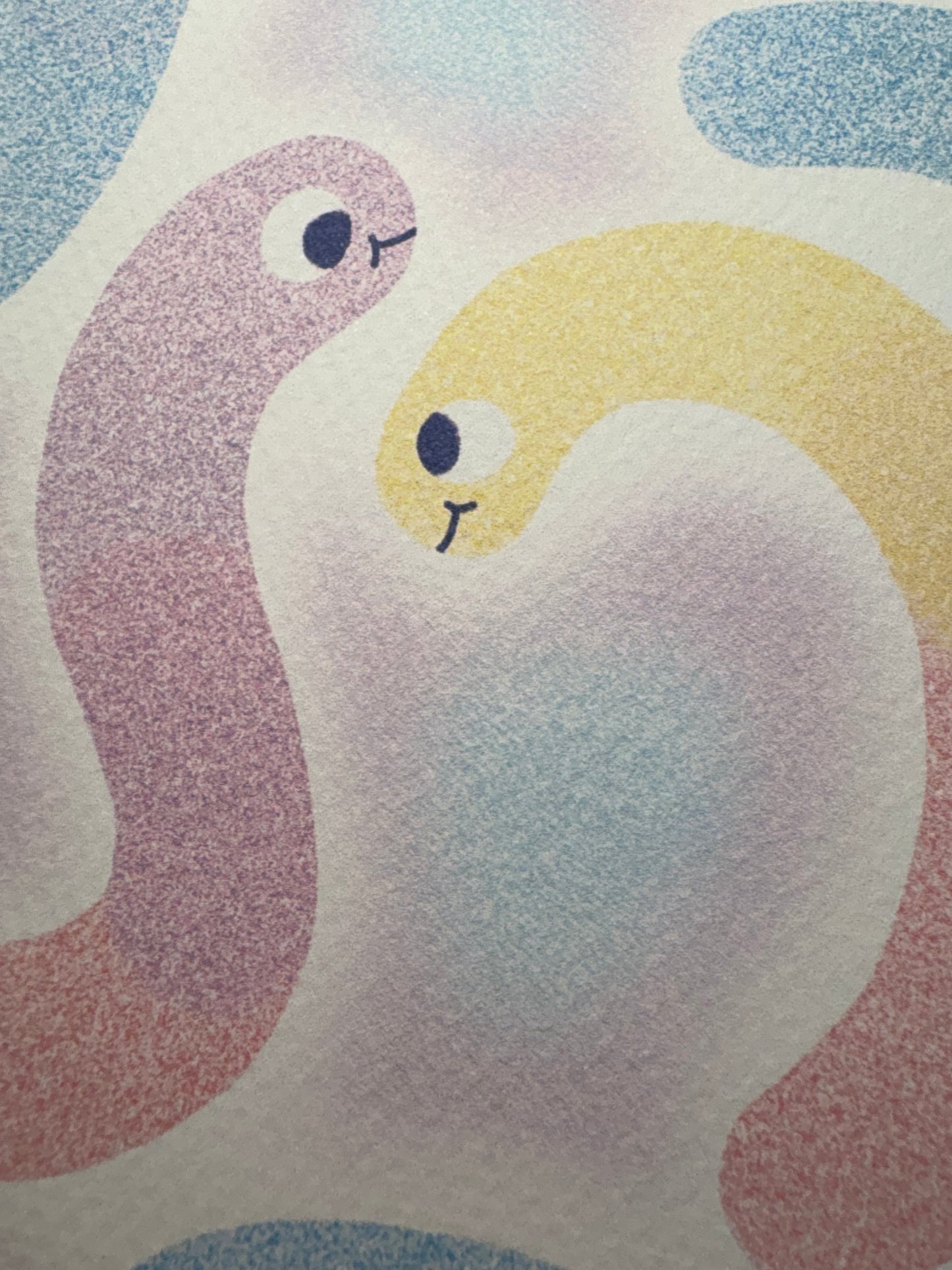 gummy worms galore art print