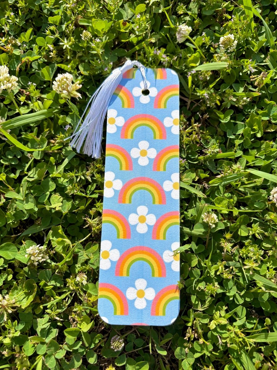 rainbow daisy bookmark