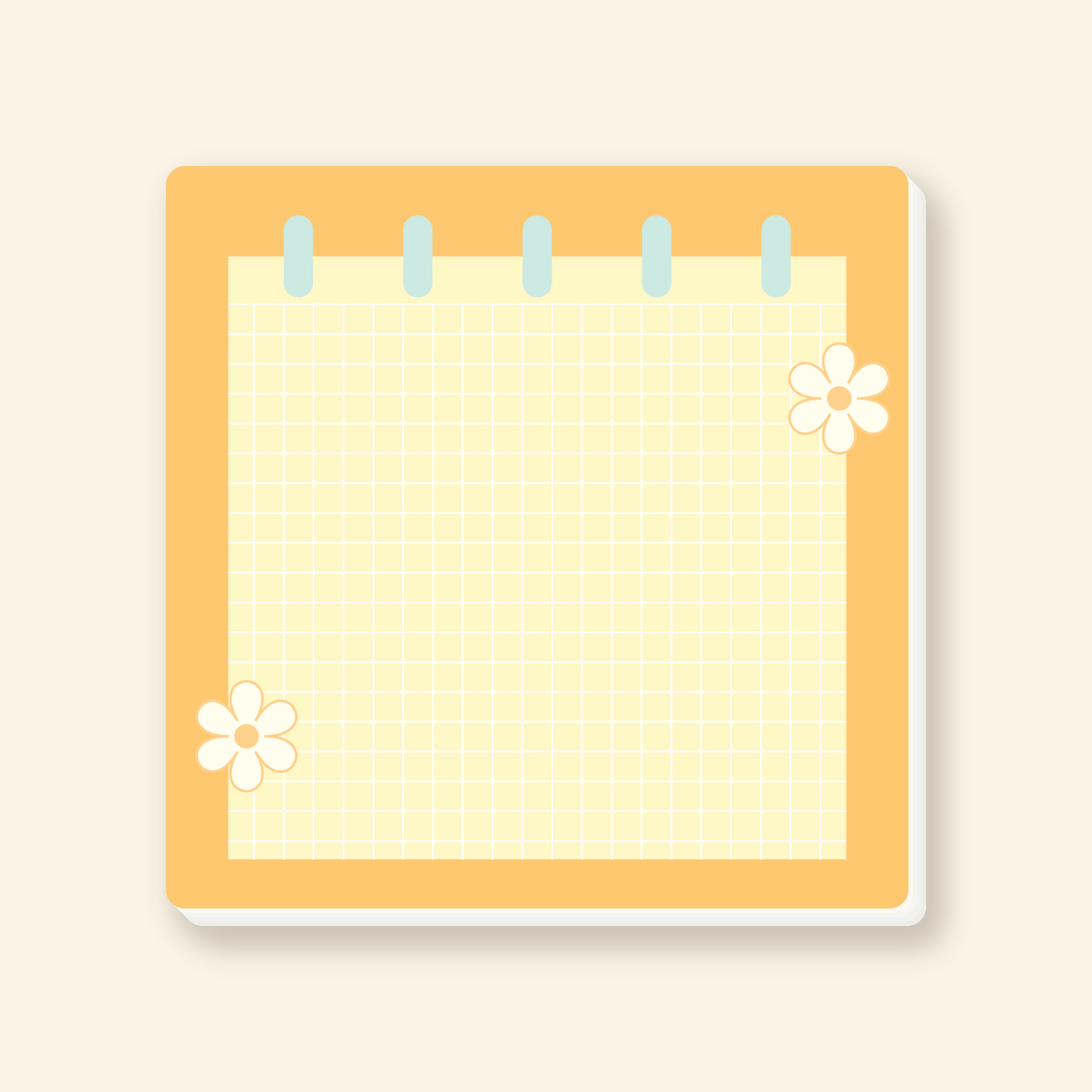 pastel sticky note pad