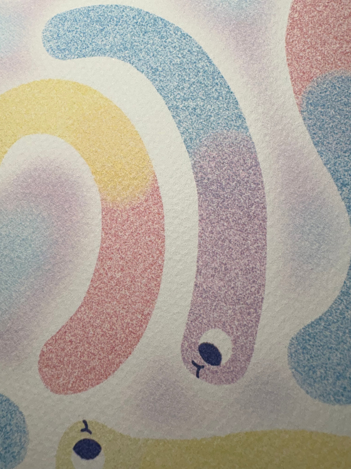 gummy worms galore art print