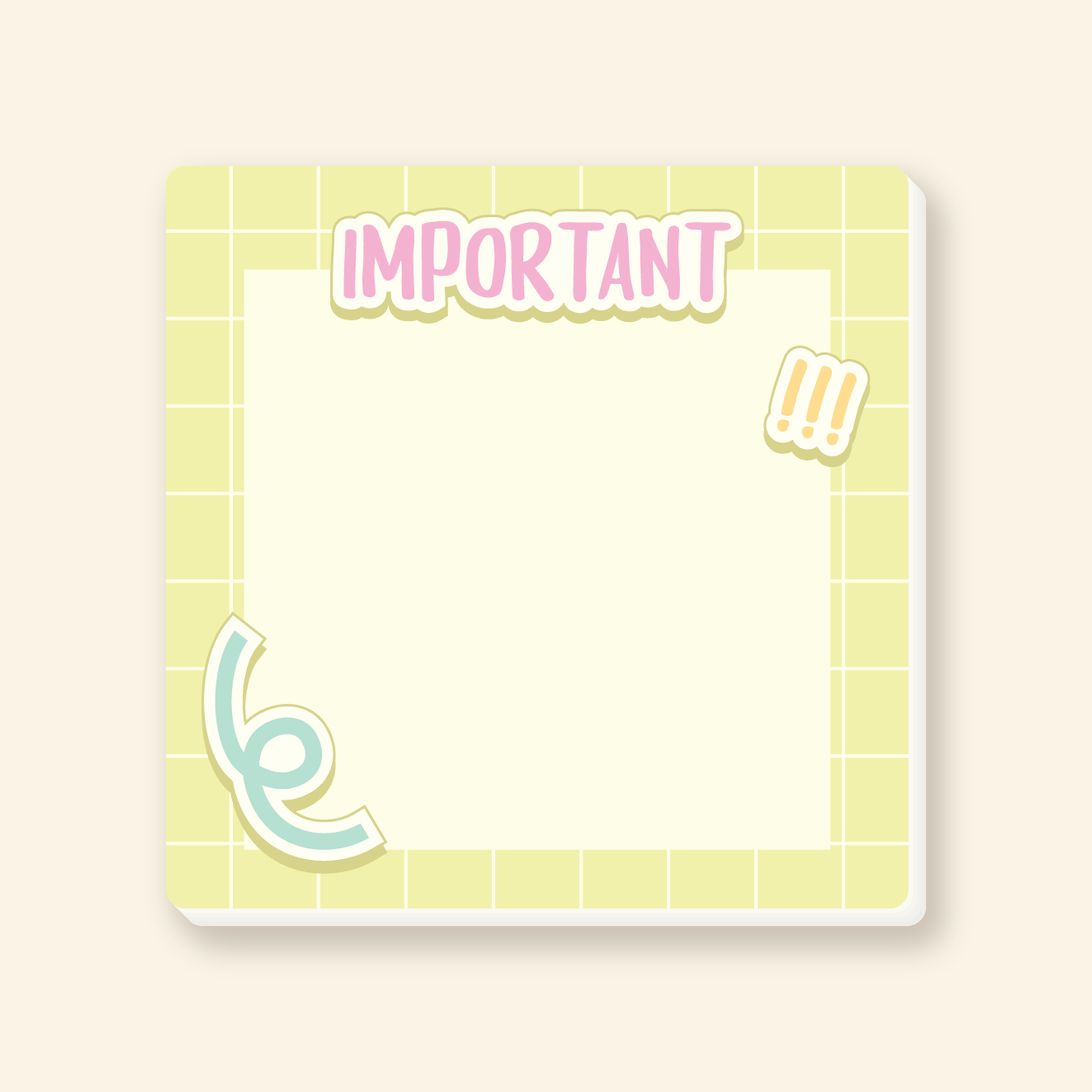 pastel sticky note pad