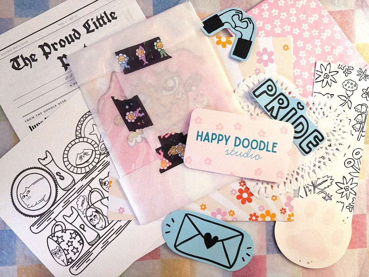 happy doodle mail club - patreon sub included!