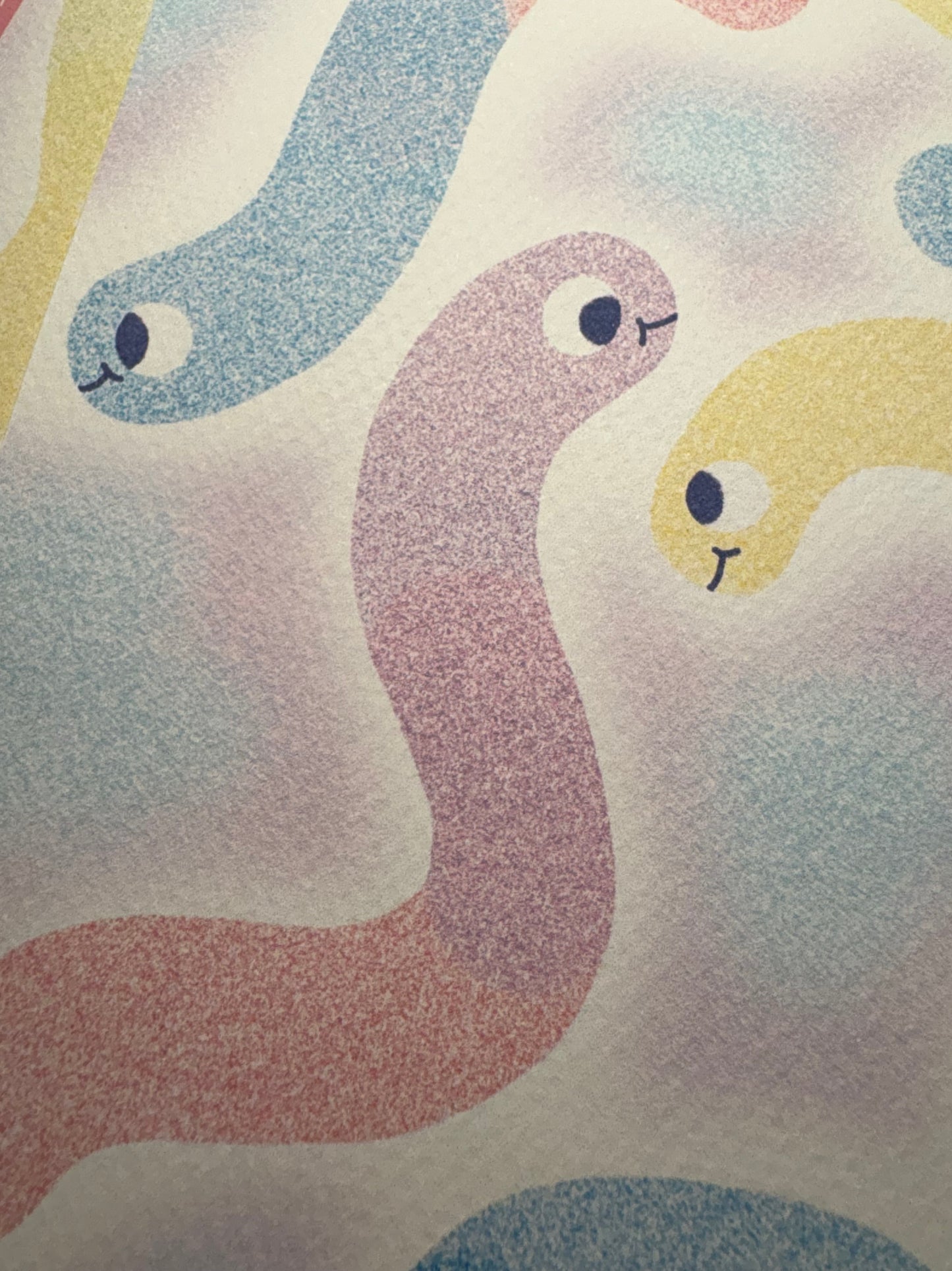 gummy worms galore art print