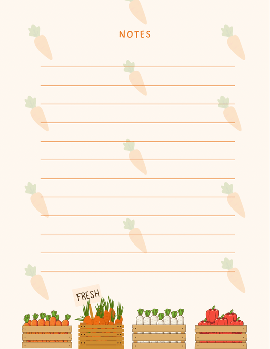fresh market notepad