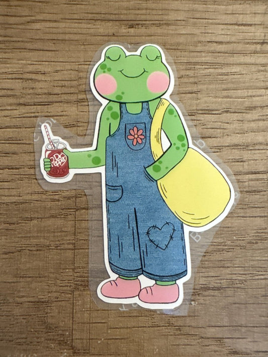 dr pepper frog sticker