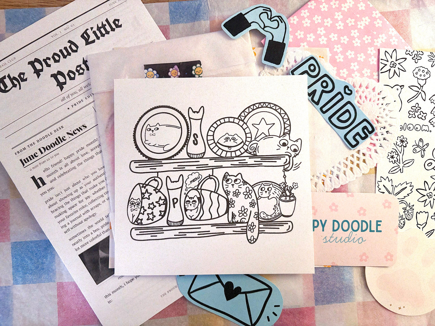 happy doodle mail club - patreon sub included!