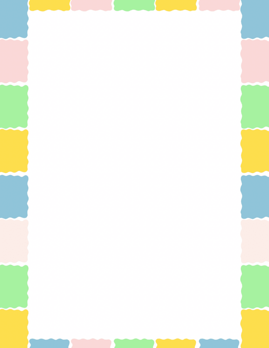 pastel patchwork notepad