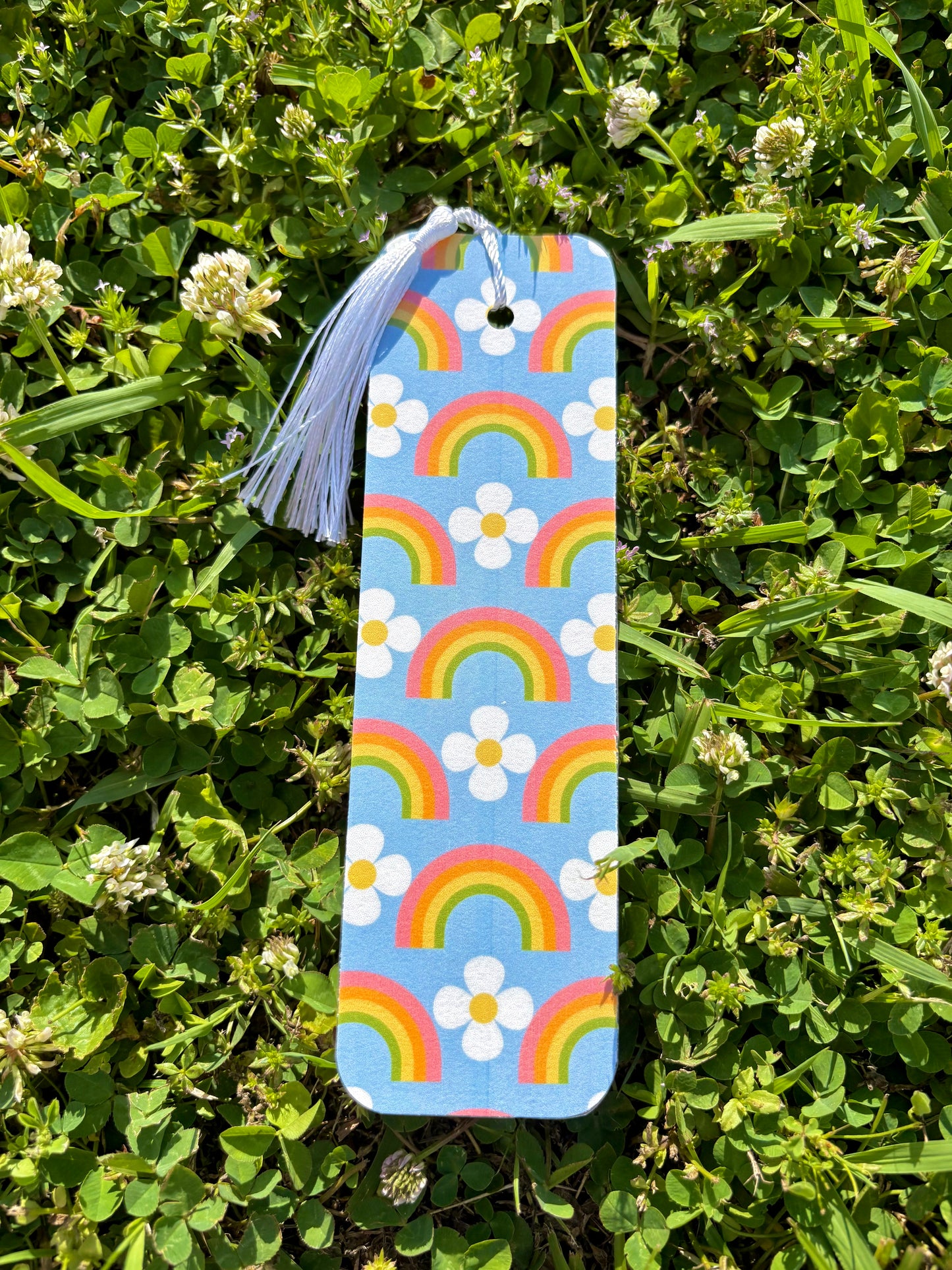 rainbow daisy bookmark