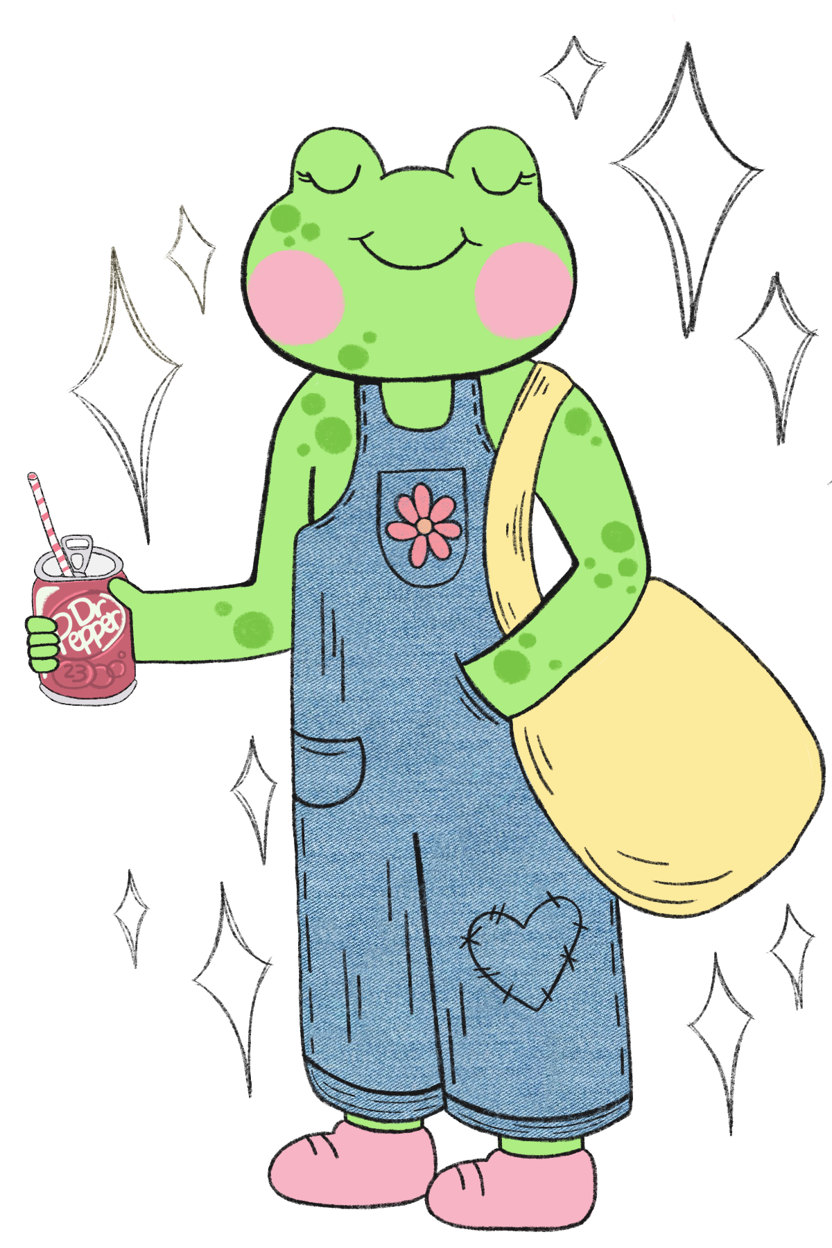 dr pepper frog sticker