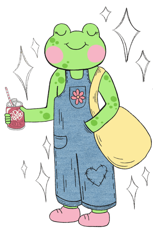 dr pepper frog sticker