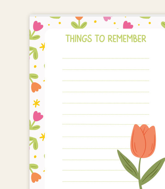 things to remember notepad