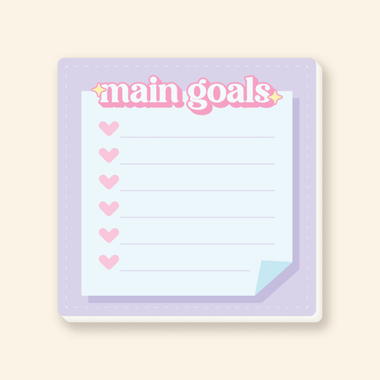 pastel sticky note pad