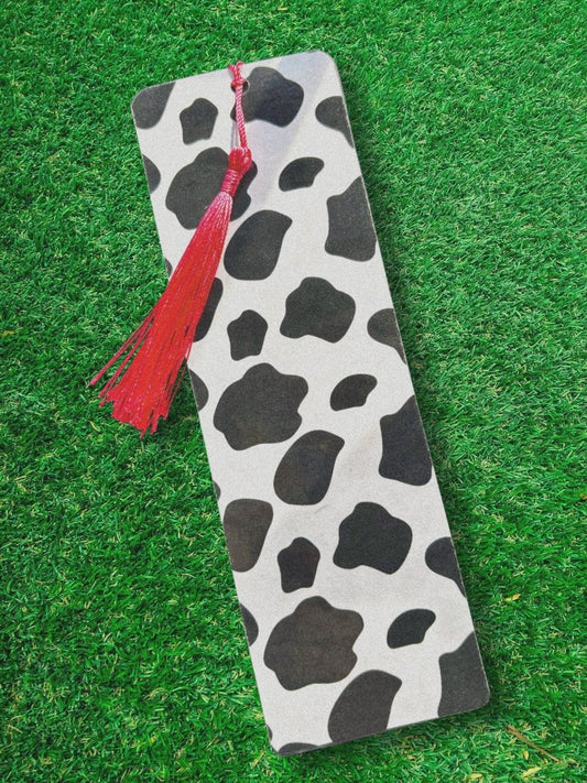 handmade double sided cherries bookmark with tassel - happy doodle studio