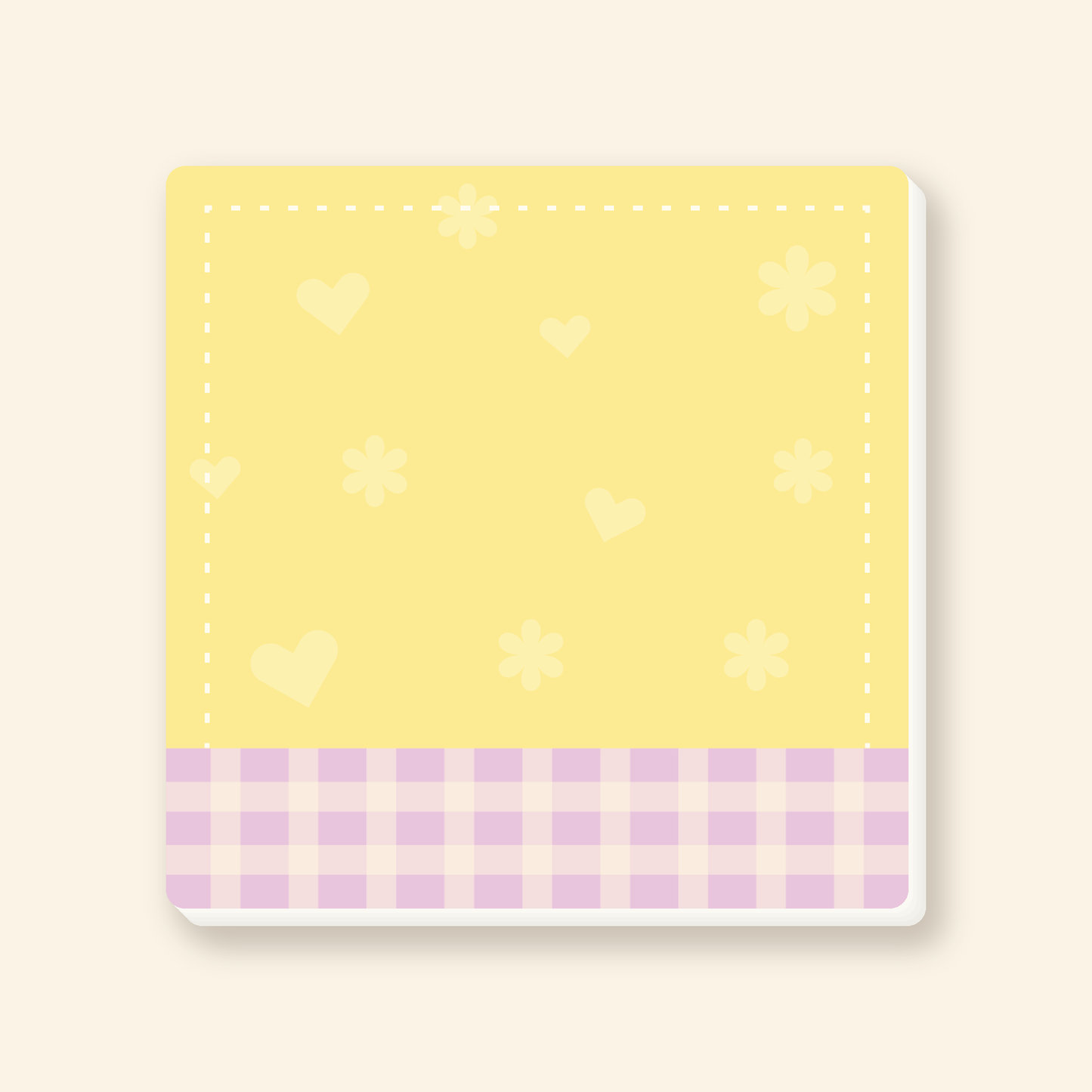 pastel sticky note pad