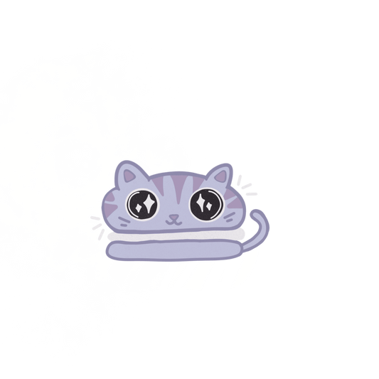 lavender oreo cat sticker