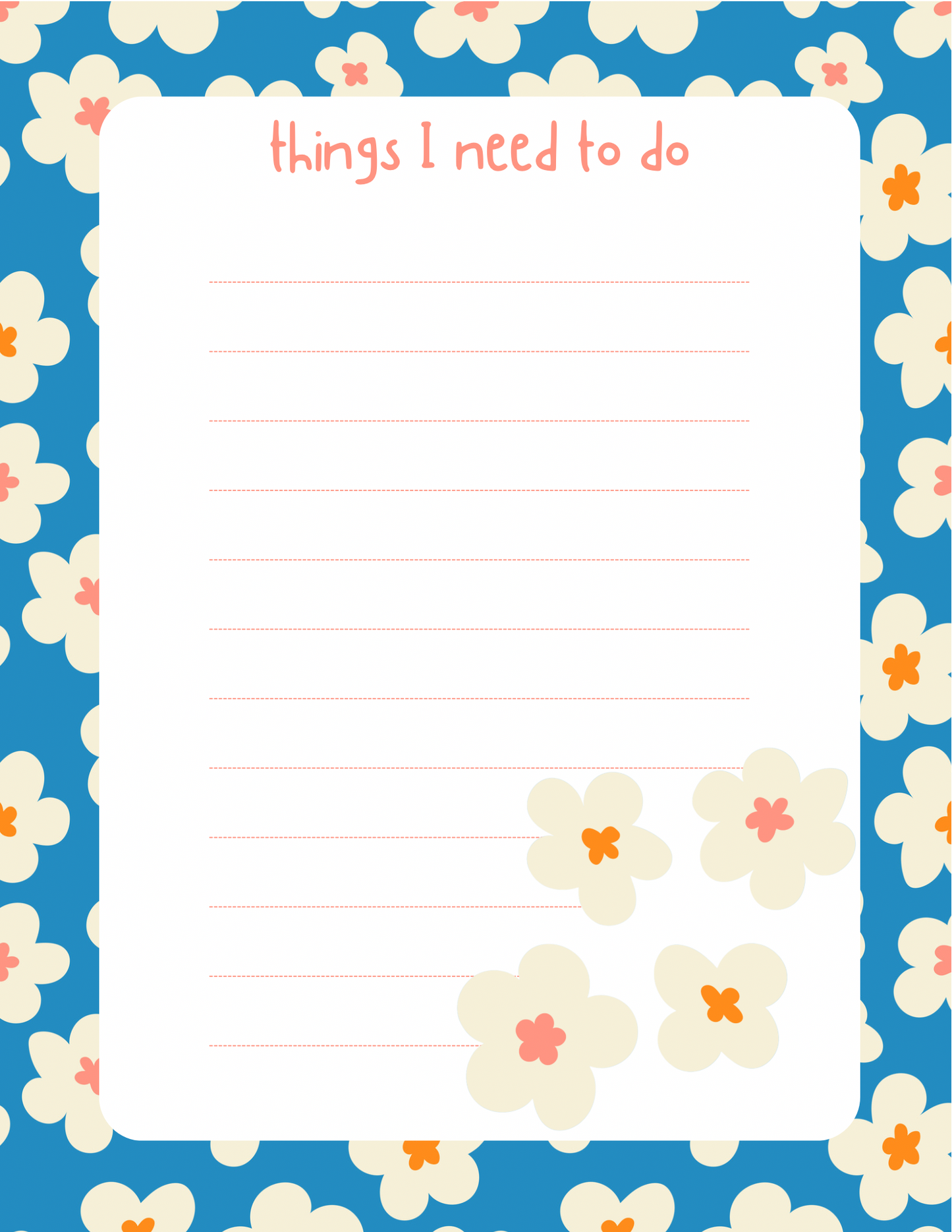things i need to do notepad