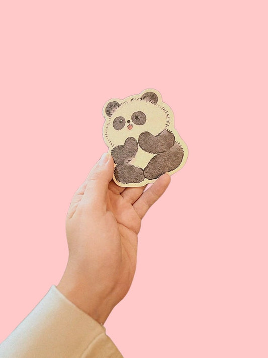 chubby panda sticky note