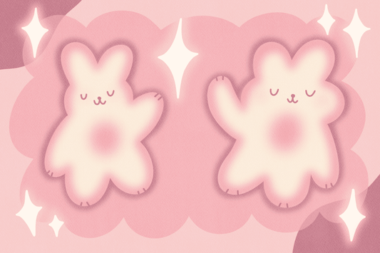 bunnie twins art print