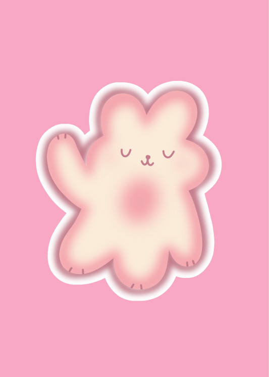 bunnie twin sticker (sitting)