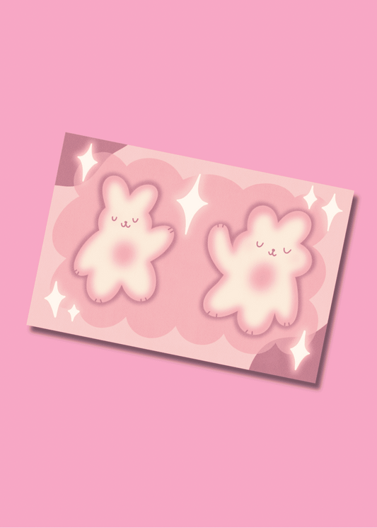 bunnie twins art print