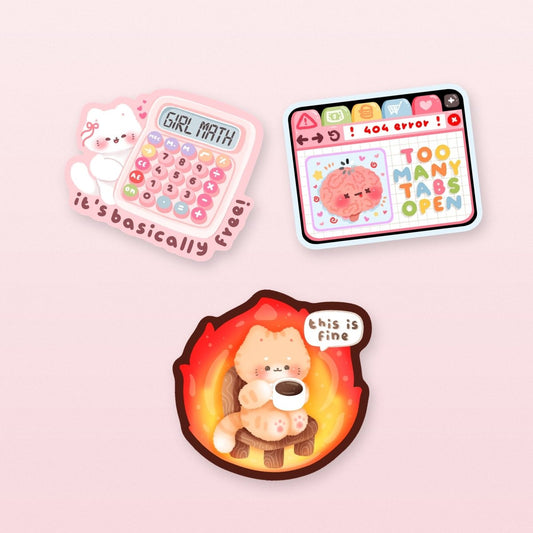 too many tabs open sticker