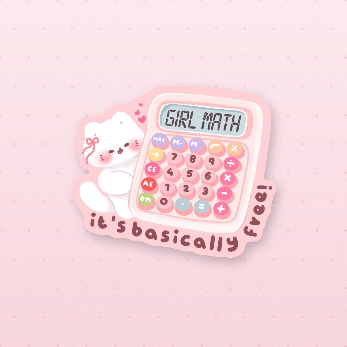 girl math sticker