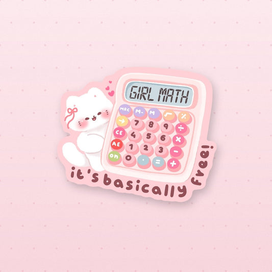girl math sticker