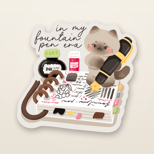 journal kitty sticker