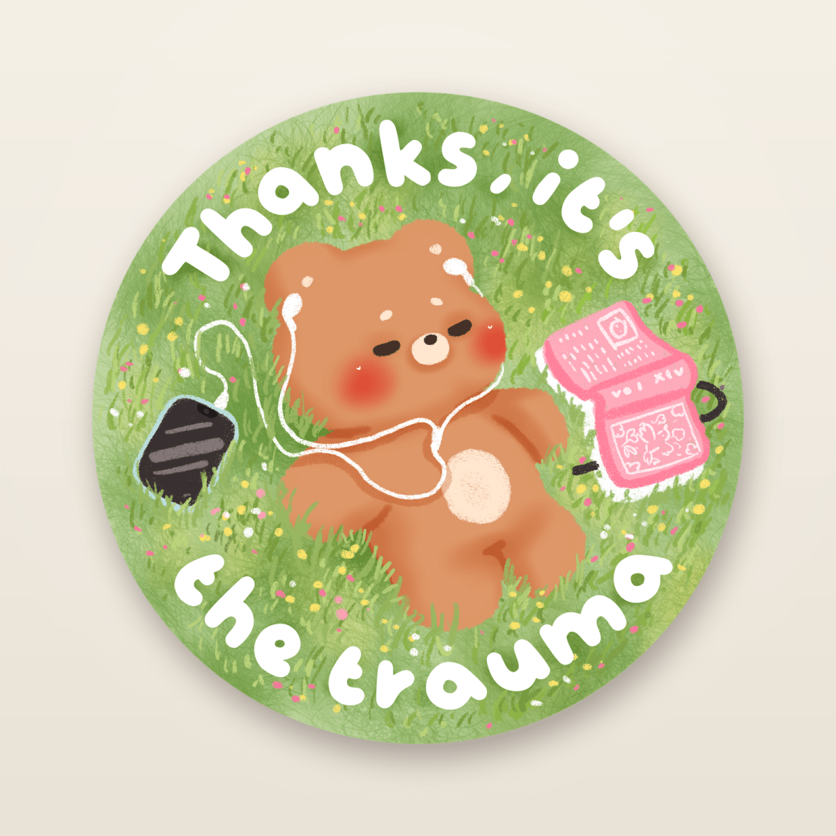 thanks it's the trauma sticker