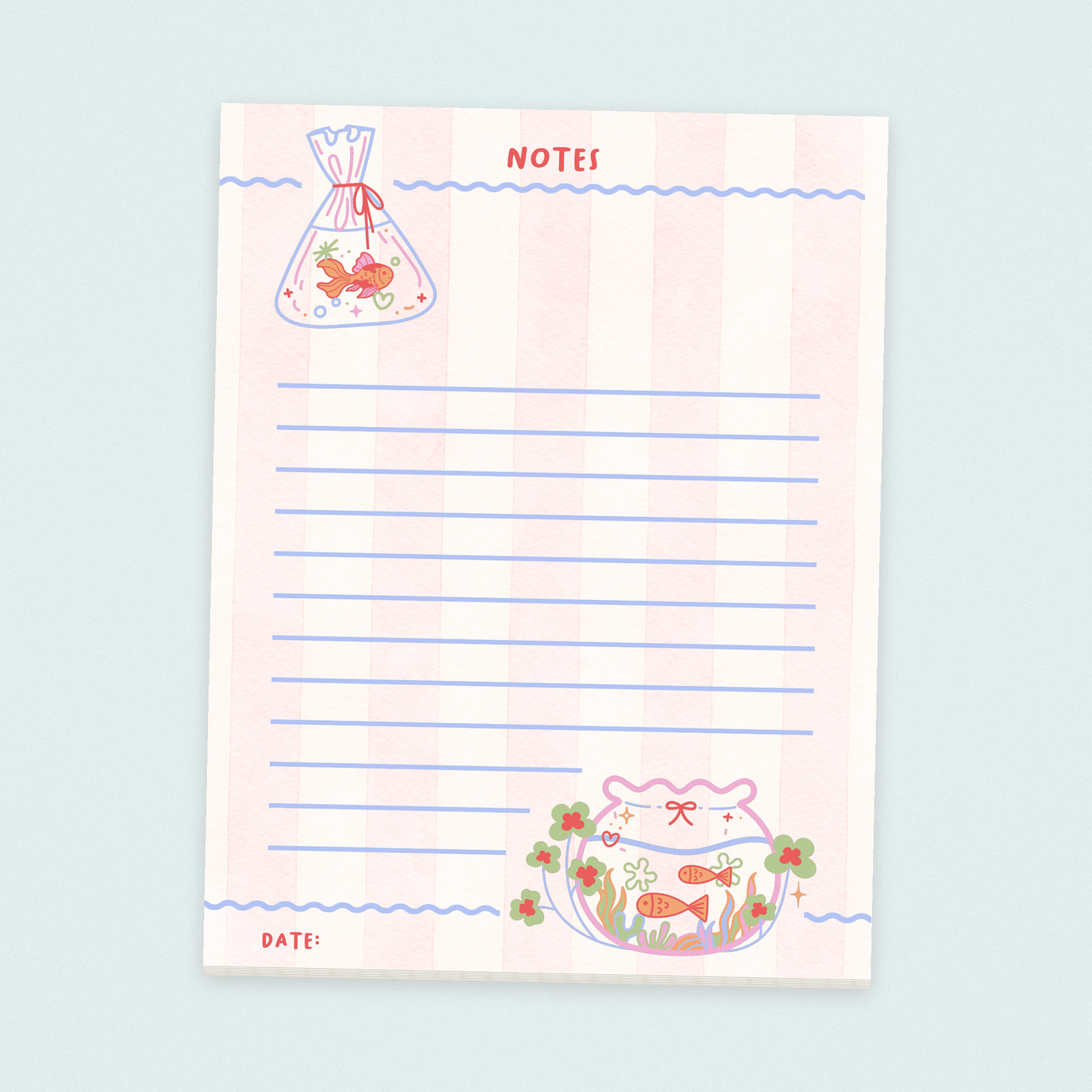 goldfish notes notepad