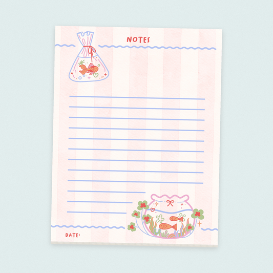 goldfish notes notepad