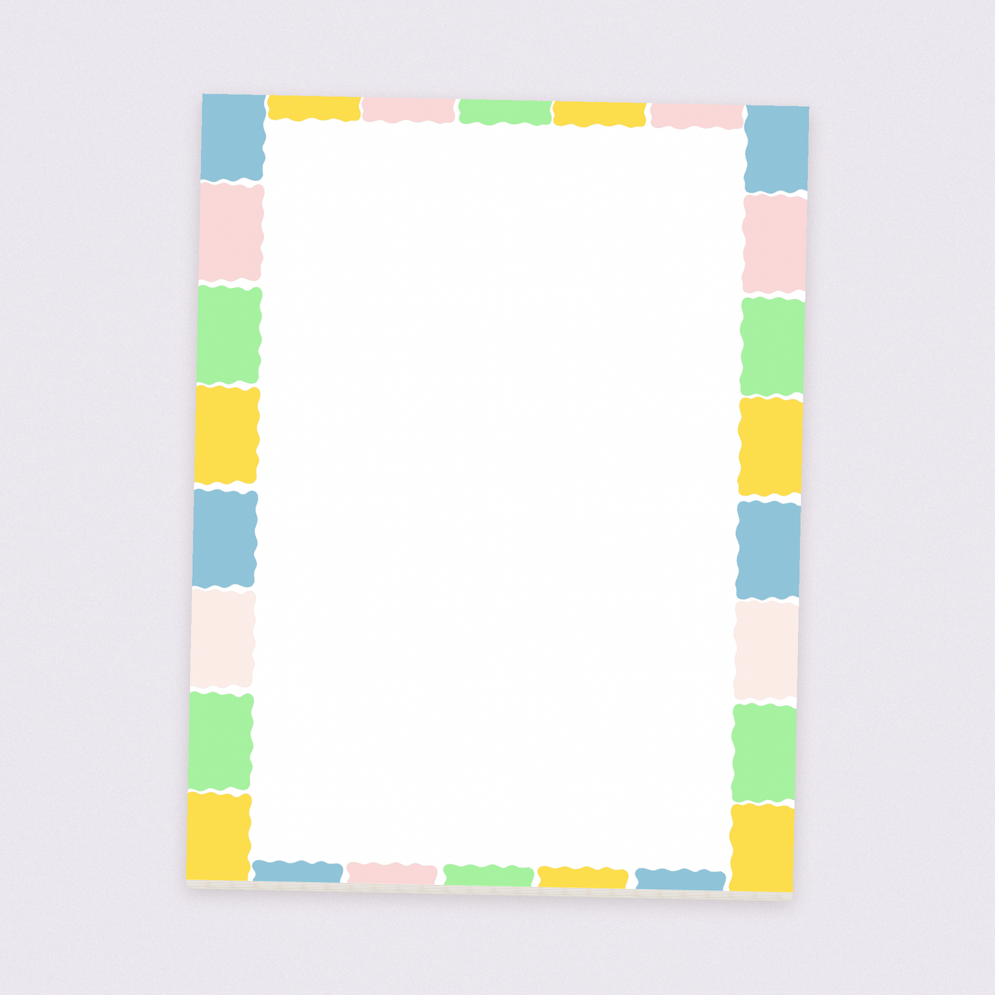 pastel patchwork notepad